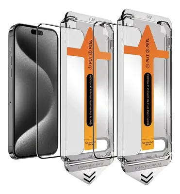 Kit 2 Película 3d Vidro Premium Com Aplicador Para iPhone