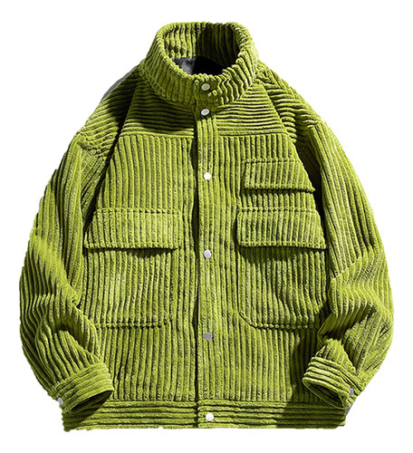 Chaqueta Cargo De Pana Casual De Nueva Moda Para Hombre Card