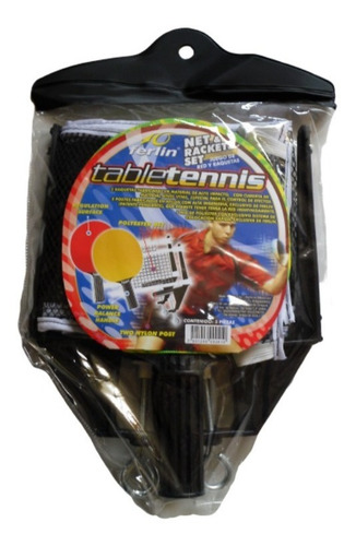 Set De Ping Pong - Ferlin - 2 Raquetas + Red + Funda