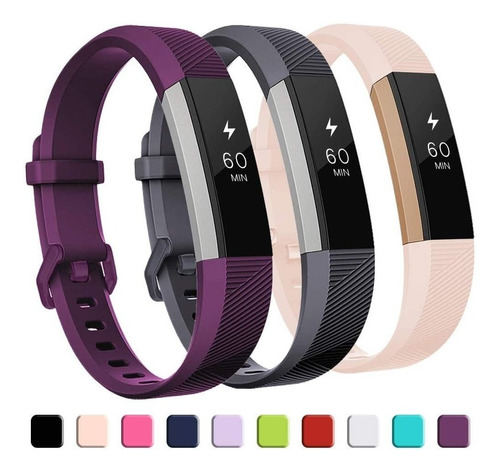 Mallas Para Reloj Fitbit Alta Hr (3 Unidades, Talle L)