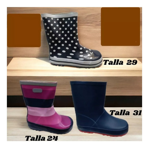 Botas Plásticas De Lluvia Impermeables Para Niños Y Niñas