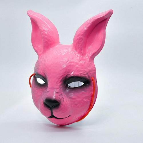 Máscara De Conejo 3d, Máscara De Animal Aterrador, Rosa