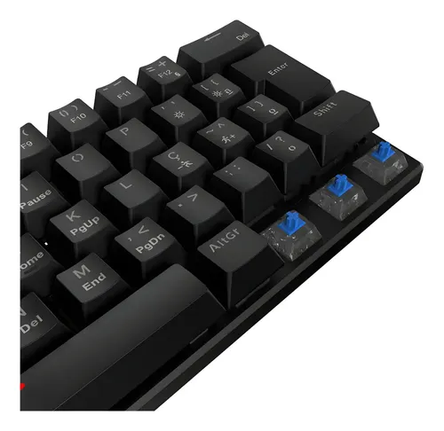 Teclado Mecânico Gamer Vinik Anihi Black 60% Switch Blue LED