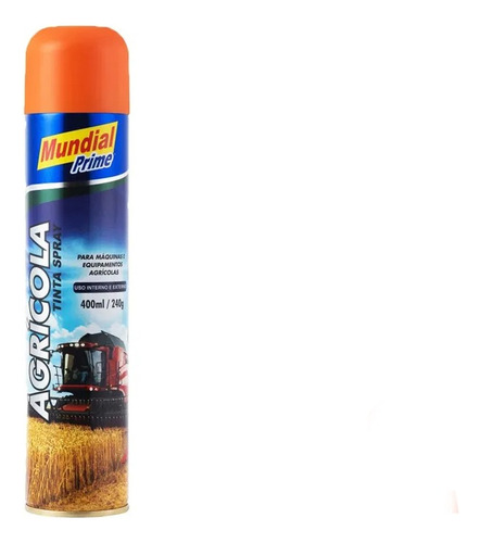 Tinta Spray Mundial Prime Alta Qualidade Laranja 400ml