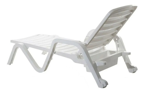 Combo X2 Reposeras Plegables Garden Life Toronto Blanco