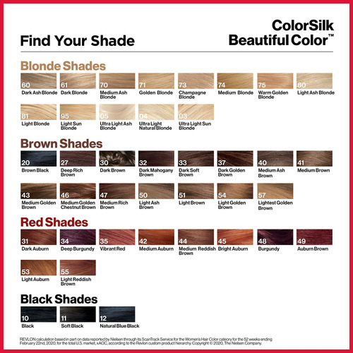 Tinte Para El Cabello Revlon Colorsilk Beautiful Color 70 Me