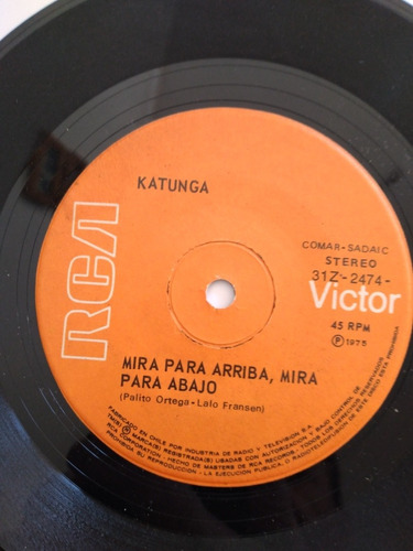 Vinilo Single Katunga  Mira Para Arriba ( Ll-83