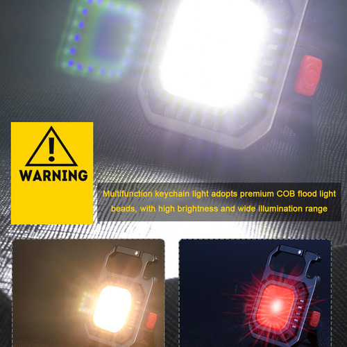 De Luz Cob Con Linterna Mini Emergencia Llavero