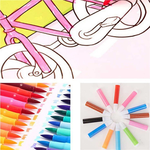 Ay Niños Pintura Set Acuarela Pluma Lápiz Pincel Marcador