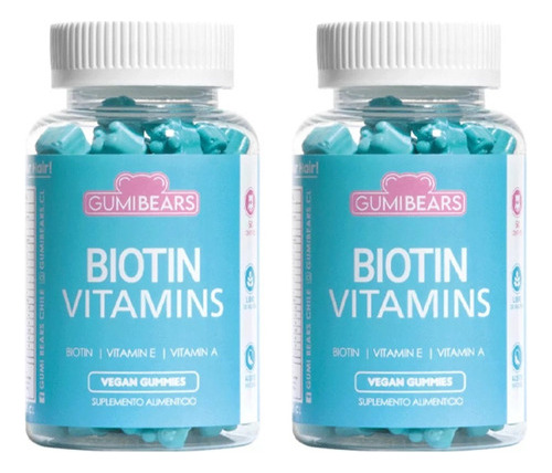 Gumi Bears Biotin 2 Meses - Vitaminas Para El Pelo