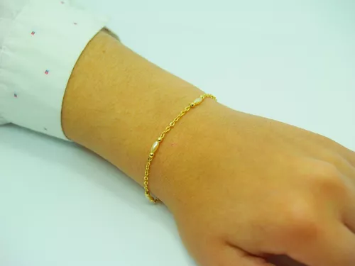 Pulseras para parejas oro laminado 18k - Oro laminado 18k