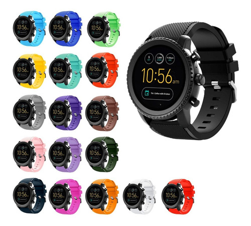 Combo 2 Correas Deportivas Para Fossil Q Explorist + Mica