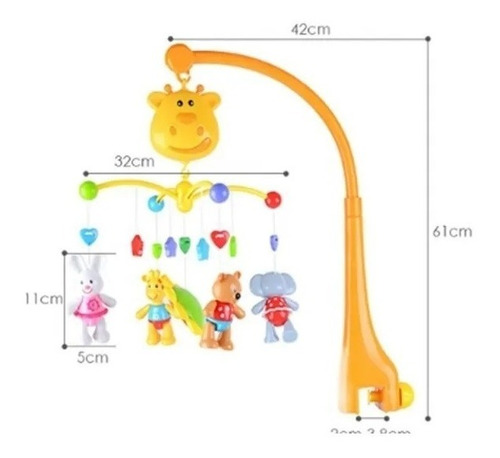 Imagen 4 de 8 de Cunero Móvil Multifuncional Goodway Music Bed Bell