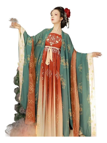 Hanfu (dinastía Tang) Vestido Hanfu Cosplay Hada Hanfu China