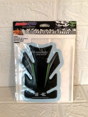 Protector Tanque Kawasaki Ninja 300 Carbono Verde #02