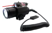 Comprar Linterna Con Mira Láser Punto Rojo Para Riel De 20mm