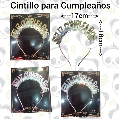 Cintillo Plástico Para Fiesta De Cumpleaños / Cintillos 