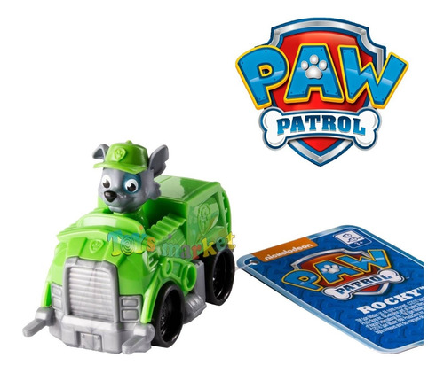 Paw Patrol Vehiculo Rocky Rubble Zuma Marshall Chase O Skye