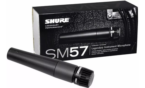 Micrófono Shure SM SM57-LC dinámico cardioide negro