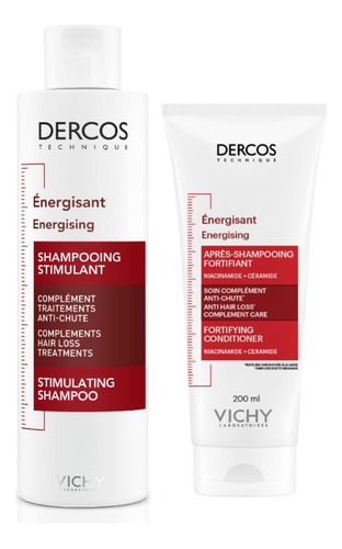 Pack Dercos Vichy: Shampoo Energizante + Acond. 200ml
