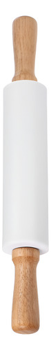 Palote De Amasar Silicona Y Madera 38 Cm Selecta Soft Blanco