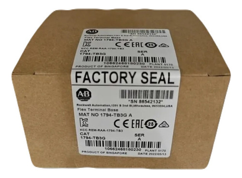 1794-tb3g Flex I/o Base 3 Fios Aterrados Clp Allen-bradley