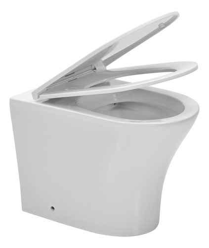 Inodoro Corto Piazza Abruzzo Con Asiento + Bidet 1 O 3 Ag Color Bidet 1 Agujero