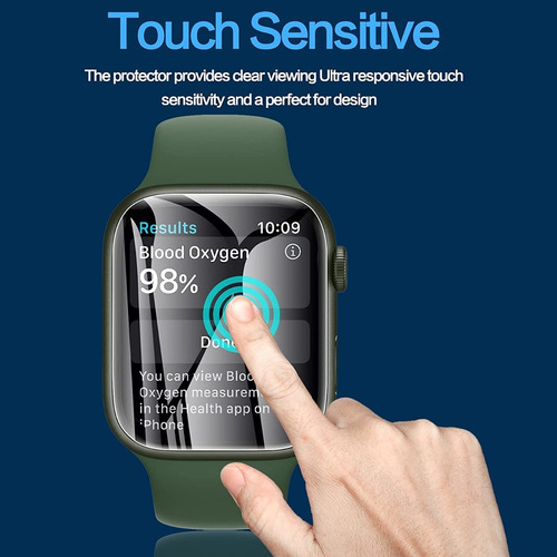Imagen 5 de 10 de Lamina De Hidrogel Para Apple Watch Serie 7 - Rock Space