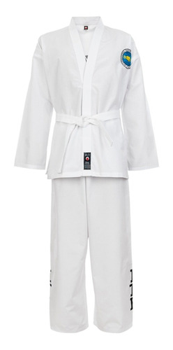 Dobok Taekwondo Itf Talles 7 Y 8 Traje Shiai Con Cinturon 