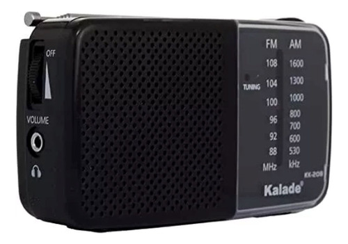 Radio Portatil Am Fm Entrada Auricular A Pilas Kalade Kk-208