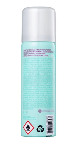 Shampoo A Seco Ricca Cuca Fresca Menta Para Cabelos 50ml