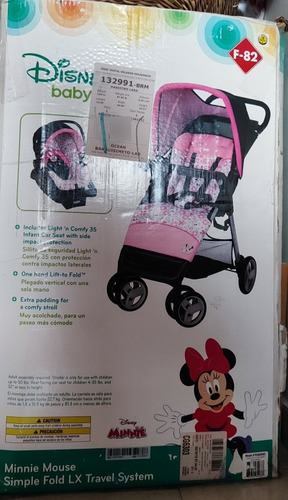 Juego De Coche Y Portabebé Minnie 