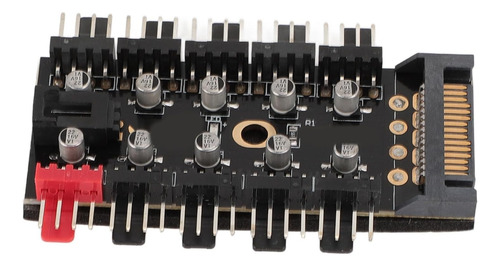 Hub A 10 Fan 3 Y 4 Pines Pwm Splitter Divisor Sata 10 Capsx2