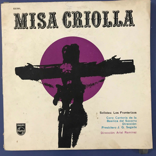 Disco Vinilo Misa Criolla Los Fronterizos