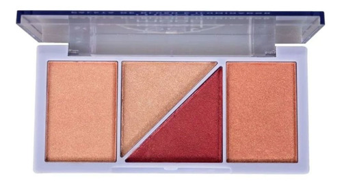 Paleta De Blush E Iluminador Feels Mood Ruby Rose Hb7529-2