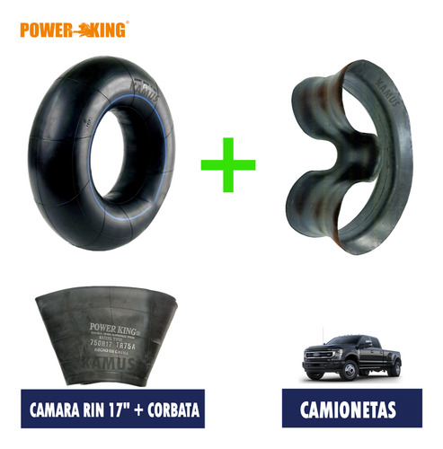 3pz Camara Y Corbata P Llanta Rin 17 Camioneta 750-17 Tr75a