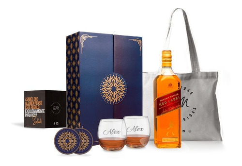 Experiencia Whisky Johnny Walker Red Label 750ml Para Regal