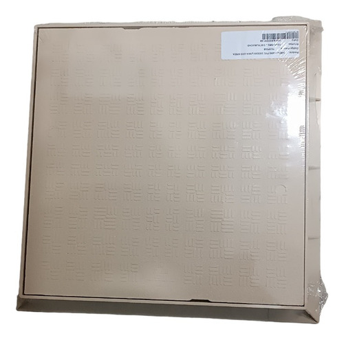 Tampa Esgoto Com Aro Pp Pvc 40x40cm Cor Areia