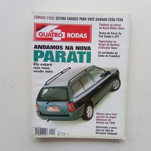 Quatro Rodas Nº 423 - Out/1995 - Parati / Corsa Gl1.4