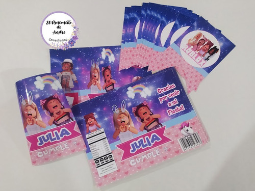 Bolsitas Golosineras Chips Bags Roblox Nena X30 Cumple Candy