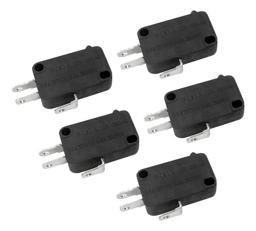 5 Piezas 15a 250vac V-15 Botón Spdt 1no 1nc Micro Switch