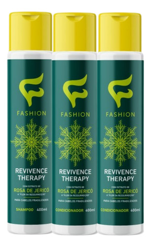 Kit 2x Condicionador + 1x Shampoo Revivence Therapy Fashion