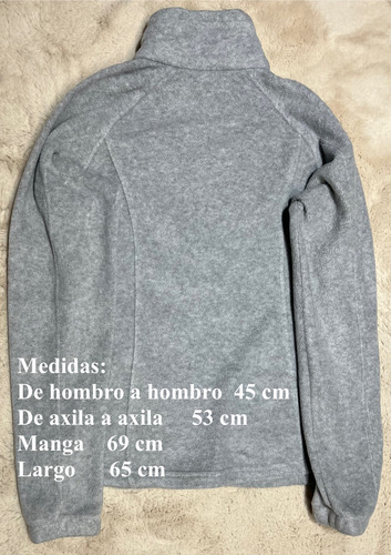 Sudadera Hoodie Para Mujer Talla M Columbia Fleece Gris (Usado)