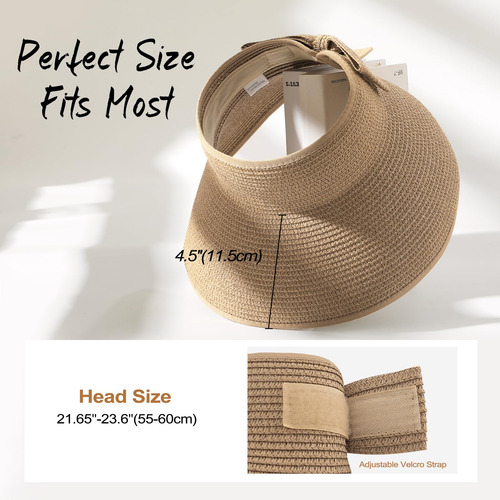 Sombreros Para Mujer, Sombrero De Playa De Paja De Moda Con