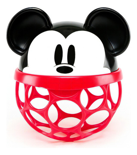 Disney Baby Sonajero Mickey Mouse Rattle Along Bright Starts Color Rojo