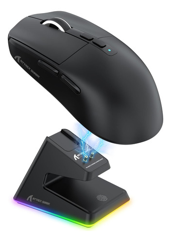 Ratón Bluetooth Attack Shark X6 Paw3395, Conexión Trimodo