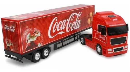 Caminhão Baú em Miniatura Coca Cola Caravana Natal