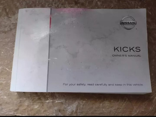 Manual Del Propietario En Ingles Nissan Kicks Original Usado