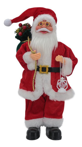 Papai Noel Tradicional Saco Presente Vermelho Natal 30cm