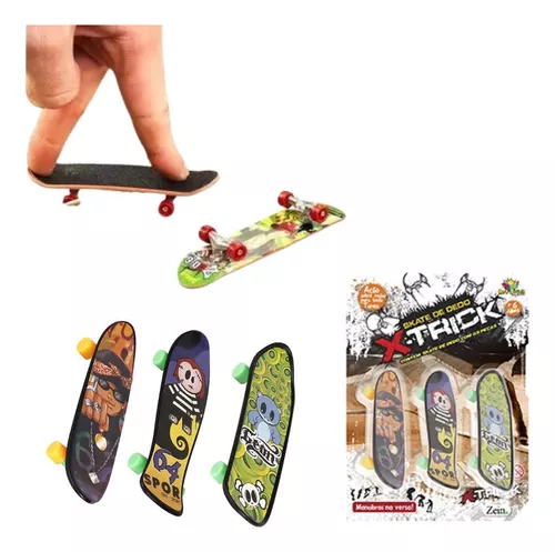 Kit 3 Skates De Dedo Fingerboard - Marca Radical X-trick